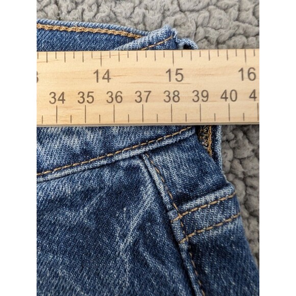 Aeropostale Womens Blue Distressed Denim Medium Wash Mom Jeans Size 10 Regular - Picture 8 of 10